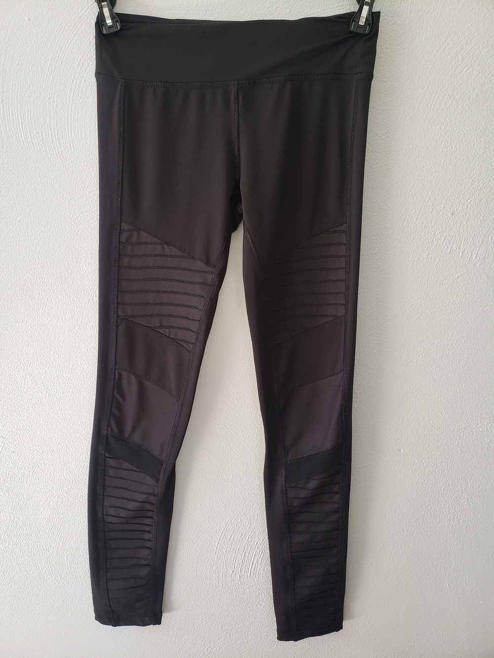 LA Society Full Length Athletic Malibu Moto Leggings Sz Medium